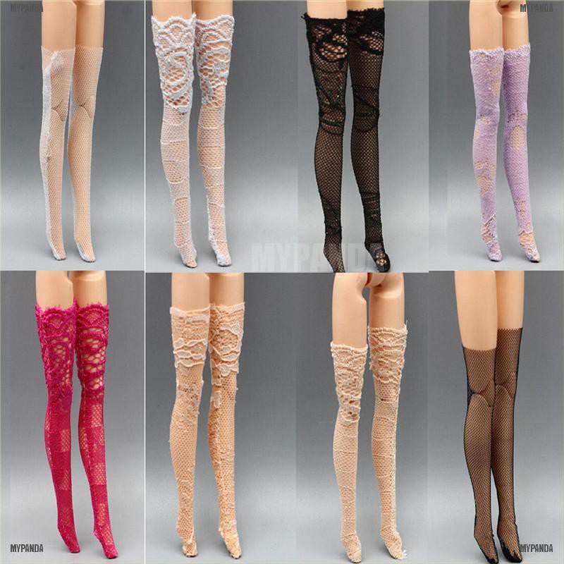 Set 3 đôi vớ dài cho búp bê tỉ lệ 1/6