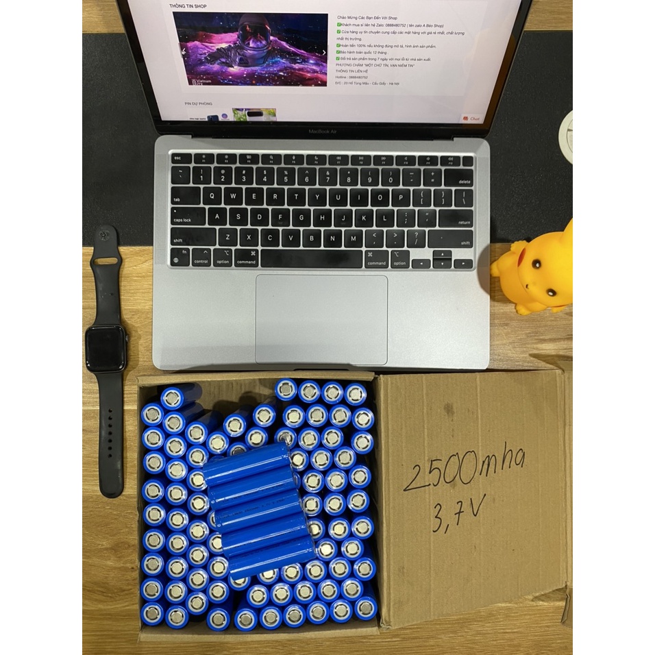 Pin 18650,Pin sạc 3.7v 5000mAh SIÊU BỀN dùng cho quạt MINI đèn pin tông đơ cắt tóc, pin dự phòng