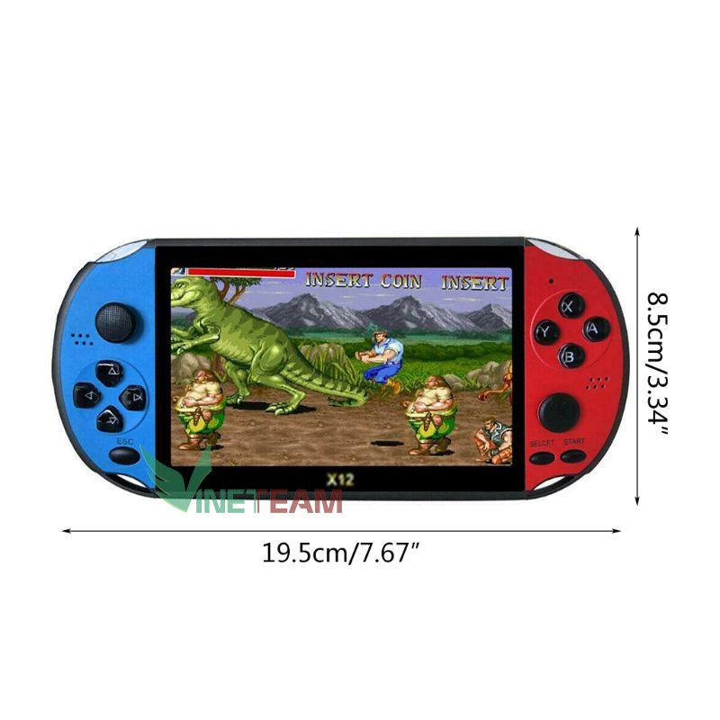 Máy Chơi Game Cầm Tay x7/ X12 / X50 / X60 5.1 Tích Hợp 64bit có sẵn 2000 trò chơi - Bộ nhớ trong 8gb