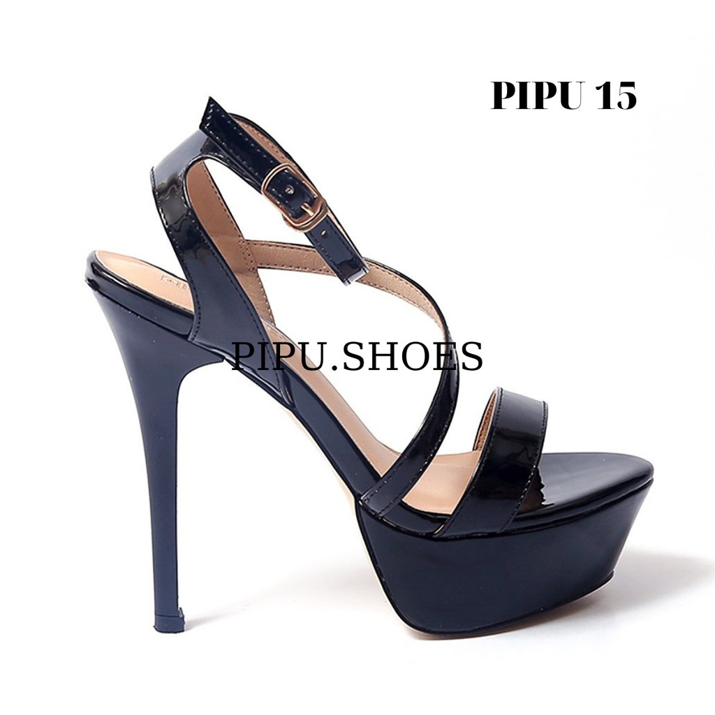 Giày cao gót đế đúp, sandal cao gót nữ trên 10cm catwalk hoa hậu 13cm & 14cm