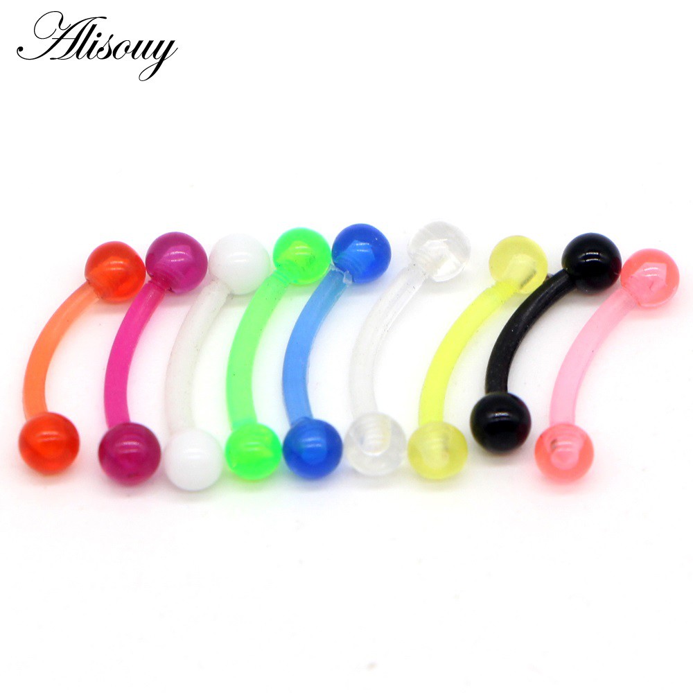 Alisouy 1 Khuyên Xỏ Mũi / Tai / Môi / Tai / Cơ Thể Bằng acrylic Phong Cách punk