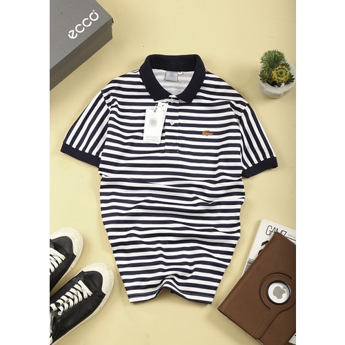 [Mã SR101512 giảm 25% đơn 50K] Áopolo nam kẻ ngang coton 100% - 4 Men Store | BigBuy360 - bigbuy360.vn