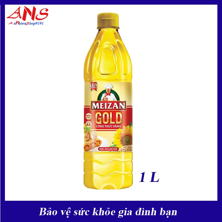 Dầu ăn Meizan gold chai 1L