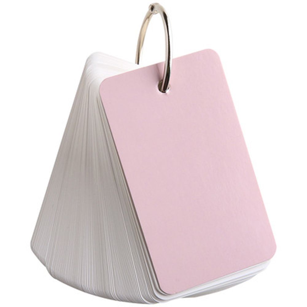 Cuộn thẻ ghi chú nhỏ gọn có vòng khóa giấy trống nhiều màu sắc