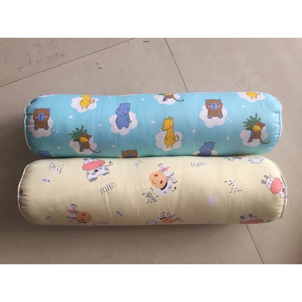 gối ôm cho bé vải 100% cotton hàn quốc giao màu ngẫu nhiên