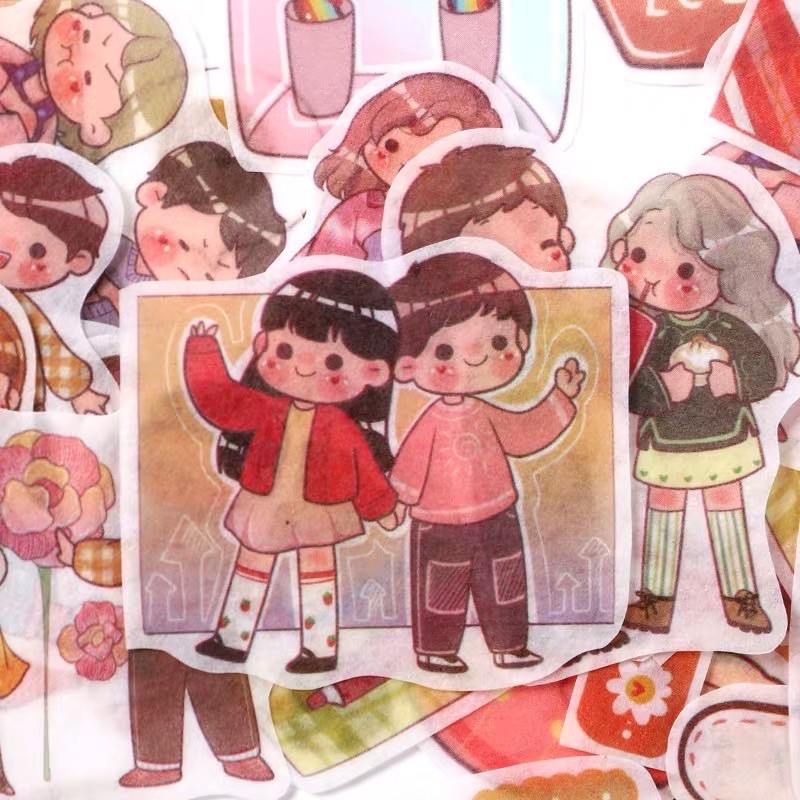 Gói 40 pcs sticker dễ thương 🌿