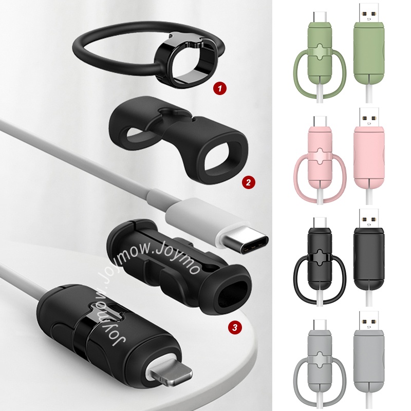 Vỏ Bảo Vệ Cáp Sạc 3 Trong 1 Nâng Cấp / Dây Cáp Với Dây Cáp Cho Cổng ip / Type-C / Android