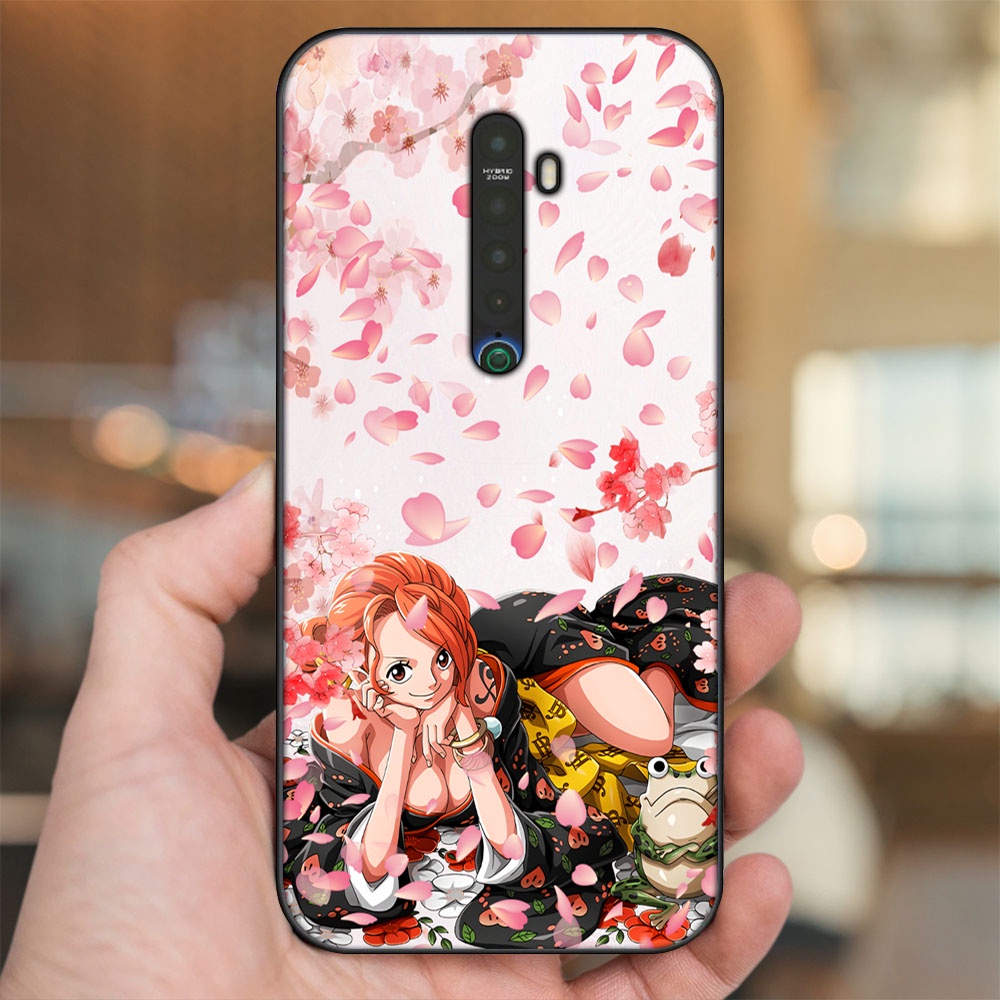 Ốp lưng Oppo Reno 2 viền đen in hình Nami One Piece Đảo Hải Tặc