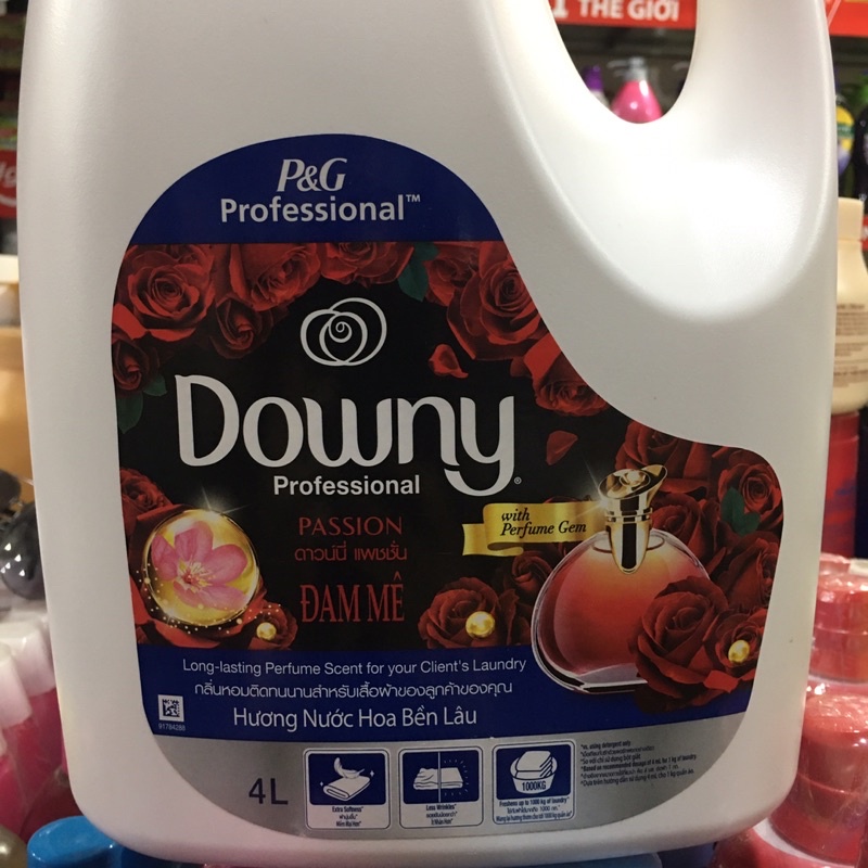 Nước xả vải Downy chăm sóc vải đam mê can 4lit