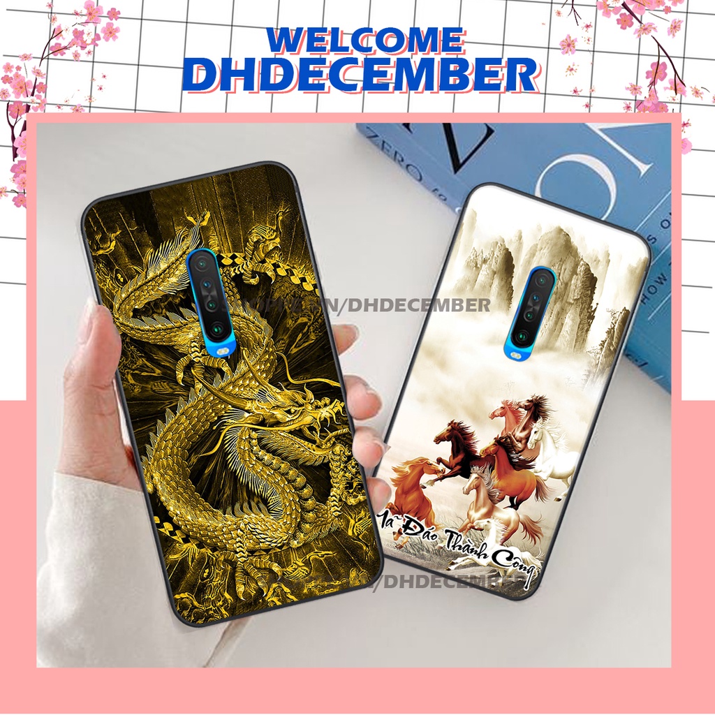 Ốp lưng Xiaomi REDMI K30 in hình thư pháp tâm an vạn sự an ,mã đáo thành công SIÊU CHẤT