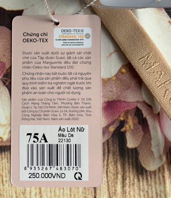 Áo lót nữ không gọng Marguerite 22130