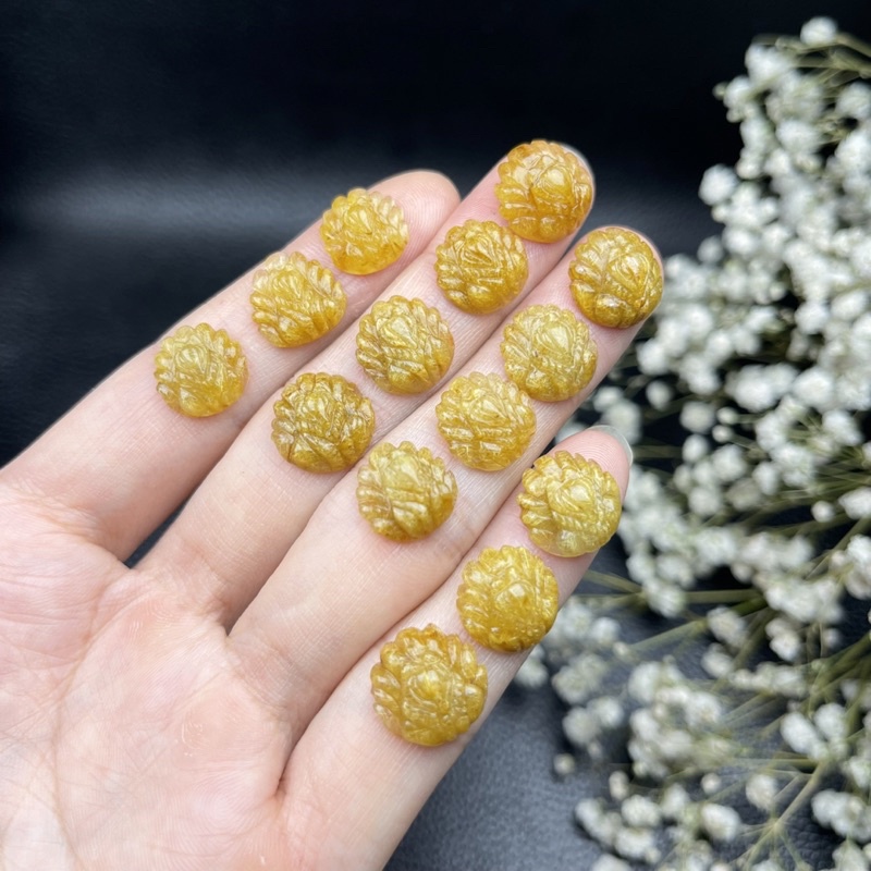 Mặt Hồ Ly Chúa đá TA tóc vàng ☯ Mệnh Kim,Thổ ☯ Hộ Thân, Bình An, Tài Lộc, May Mắn, Tình duyên