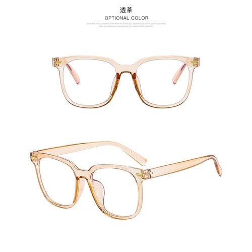 Mắt kính gọng tròn lớn chống tia bức xạ kiểu Hàn Quốc sang trọng cho nữ