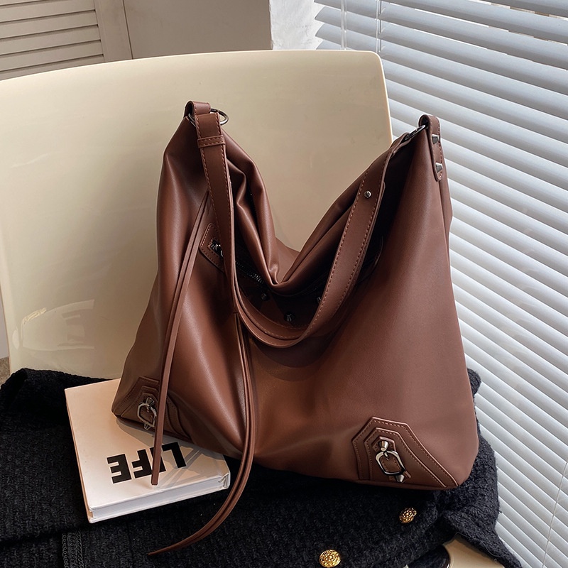 Túi đeo vai IELGY mềm mại sức chứa lớn dễ phối đồ thời trang cho nữ