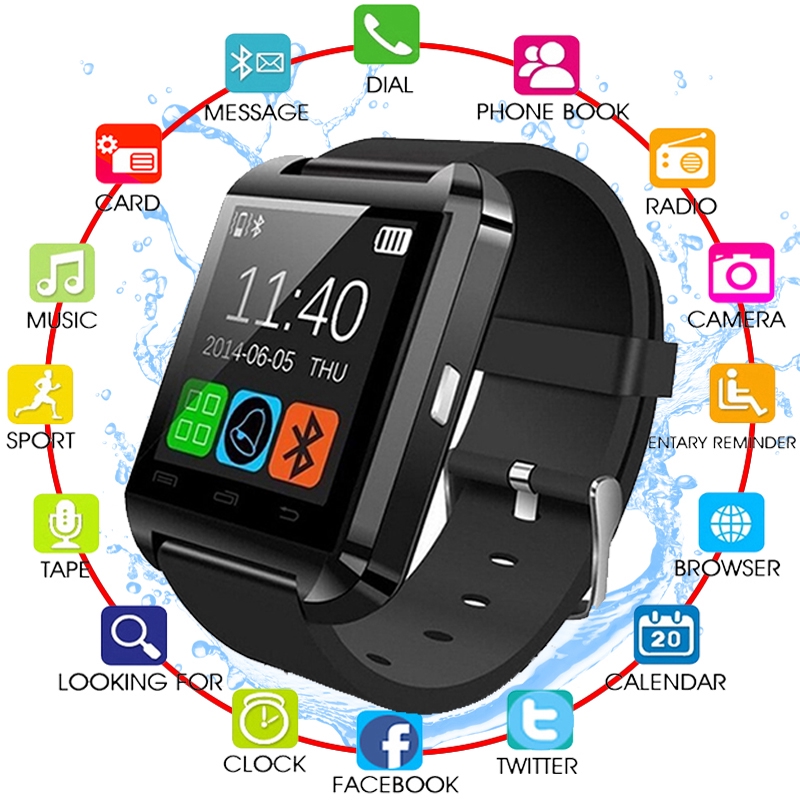 Smartwatch Bluetooth Smart Watch U8 For IPhone IOS Android Smart Phone Wear Clock Wearable Device Smartwach