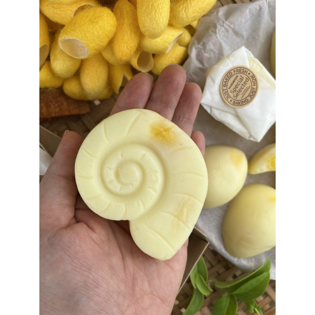 Xà bông tơ tằm hữu cơ CỔ CHẤT SILK 100% thiên nhiên, làm sạch sâu, giữ ẩm, giảm mụn lưng và ngăn ngừa lão hóa da