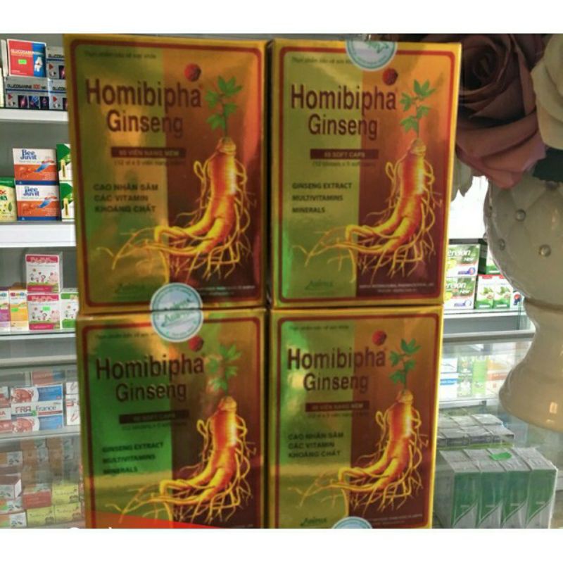 (chính hãng) vitamin và khoáng chất viên uống HOMIBIPHA GINSENG dược phẩm ABIPHAR(tăng sức đề kháng)