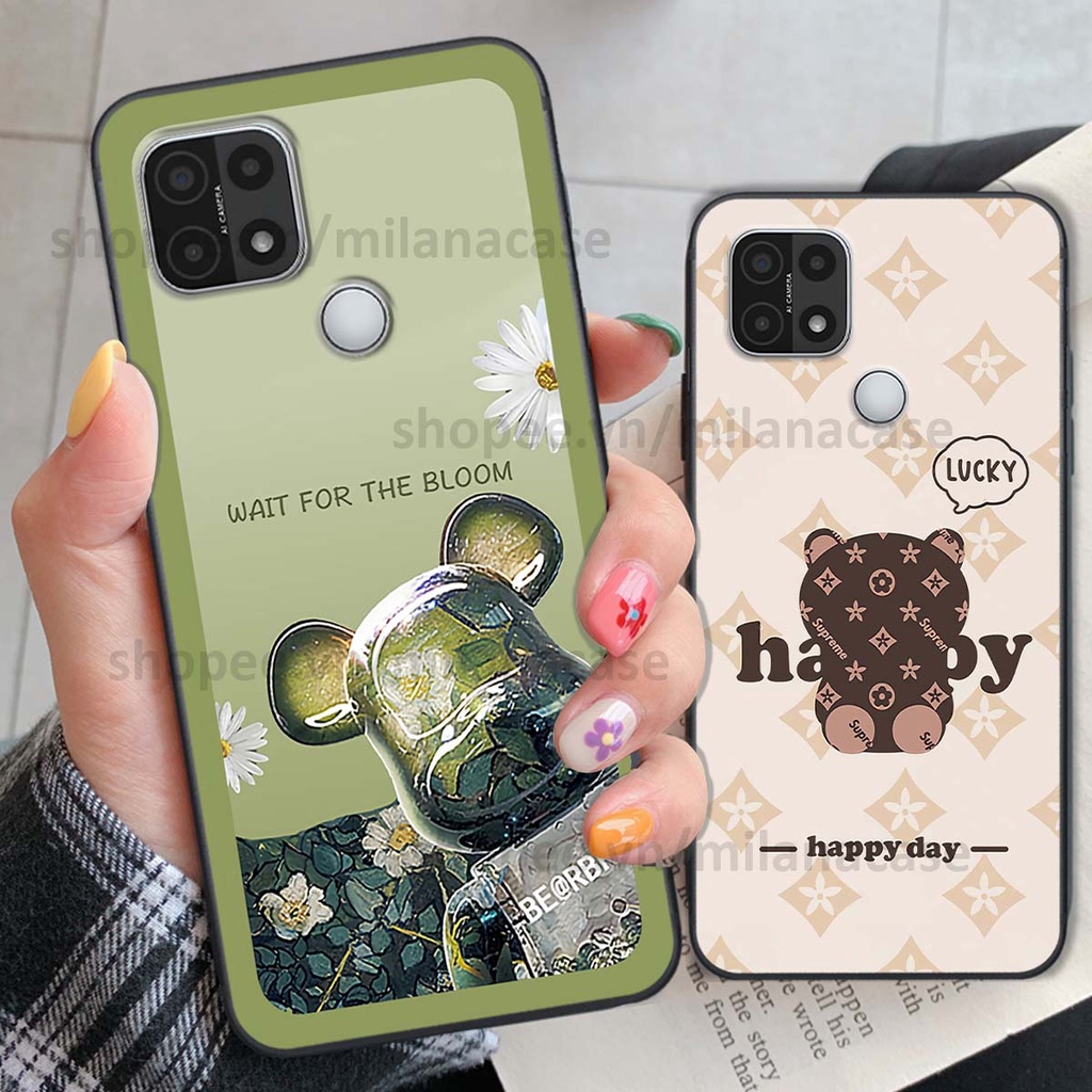 Ốp Oppo A15 / A15s gấu be@rBrick gấu Teddy Kaws siêu đẹp, phong cách, cá tính