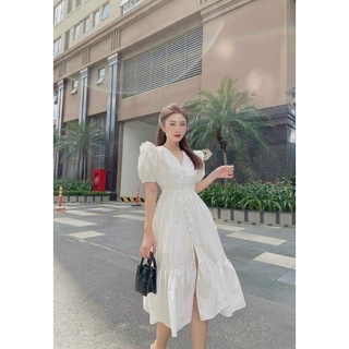 Đầm babydoll dáng dài tiểu thư bigsize NQ822 (thời trang vickyy.g - aniitagreen )