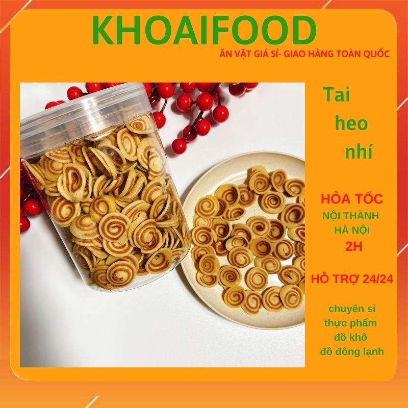 Bánh tai heo nhí truyền thống, ăn vặt tuổi thơ cùng bạn bè, đồ ăn vặt ngày tết hũ 250g