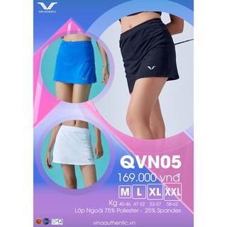 [Độc quyền T6 GIẢM TỚI 40%] Váy thể thao nữ QVN05new Vina Authentic cao cấp, chân váy 2 lớp cao cấp.