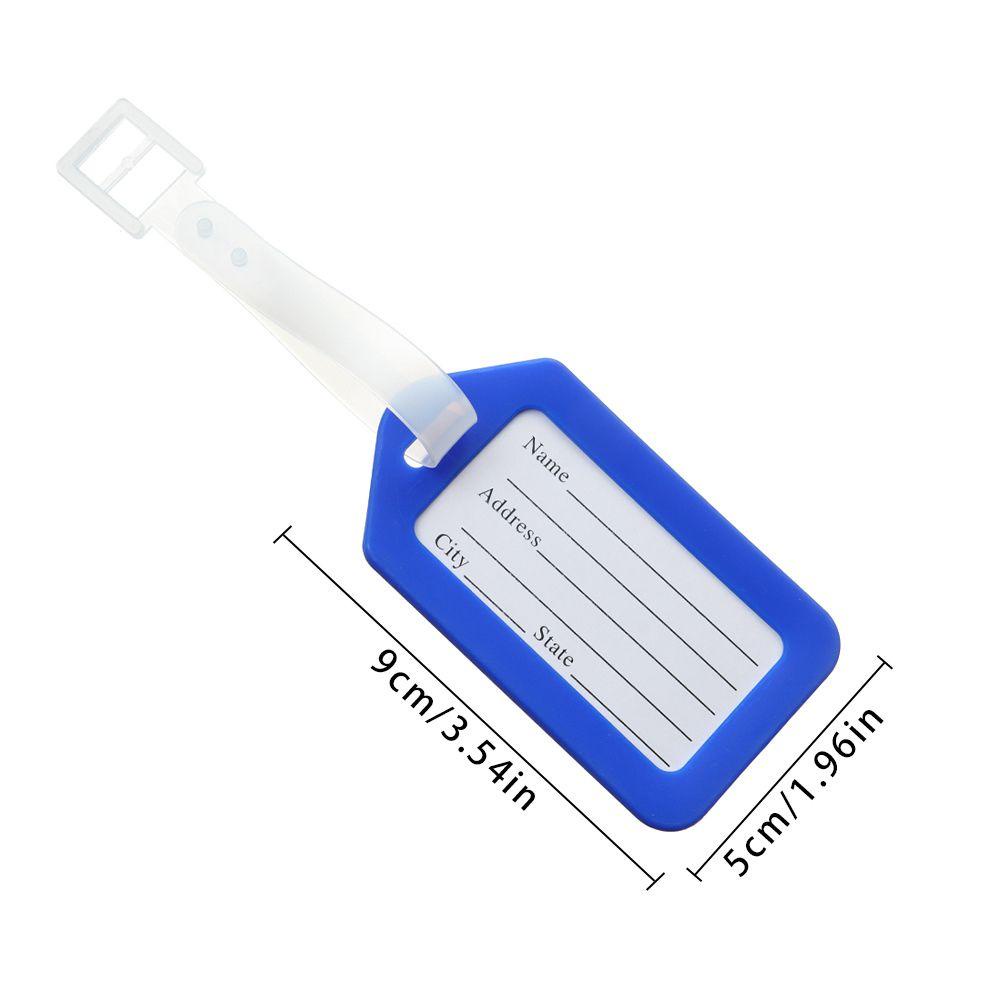 Set 5 Thẻ Tên Gắn Vào Hành Lý Bằng Nhựa Nhiều Màu Sắc