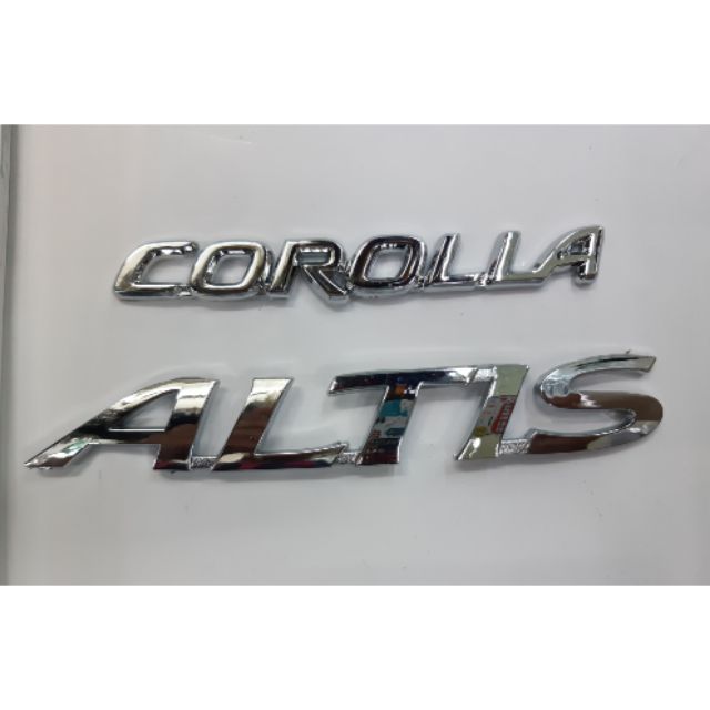 Ký hiệu Logo Corolla Altis cho xe toyota