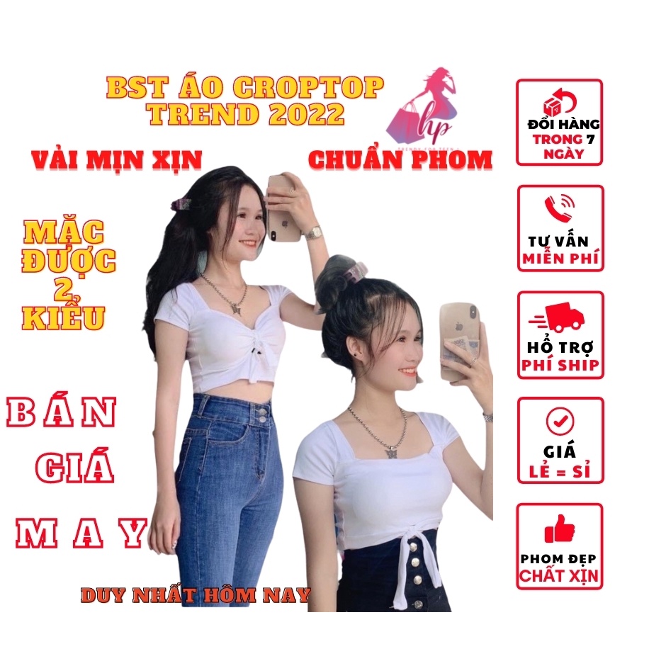 Áo kiểu croptop nữ đẹp ôm body tay ngắn cổ V thắt nơ ngực  phong cách hàn quốc cực dễ thương mẫu mới thời trang 2021