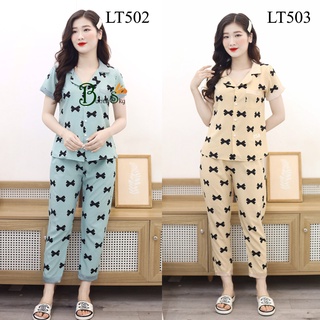 Đồ bộ mặc nhà, mặc sau sinh, đồ bộ thiết kế họa tiết đẹp