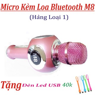 Micro Kèm Loa Bluetooth M8 Hàng Chất Lượng Cao tặng kèm đèn led usb (màu ngẫu nhiên)