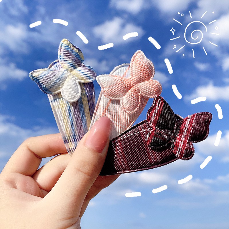 SET 5 Kẹp hình nơ sơ mi đính tóc đáng yêu dành cho nữ