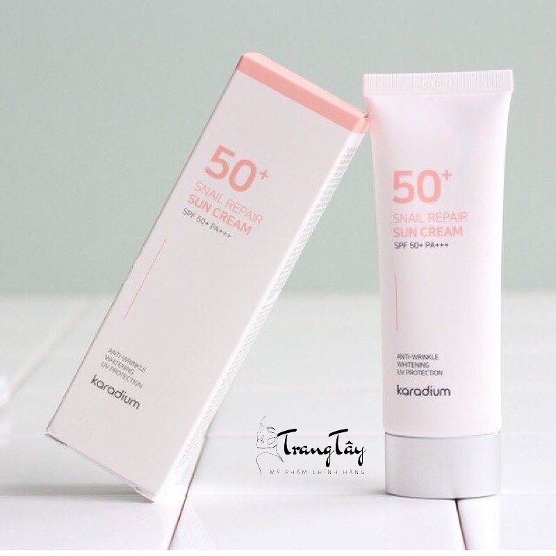 Kem chống nắng Karadium Snail Repair Sun Cream spf 50+