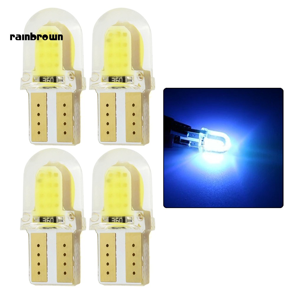 Bộ 4 Đèn Led T10 W5W Cob Siêu Sáng Cho Xe Hơi