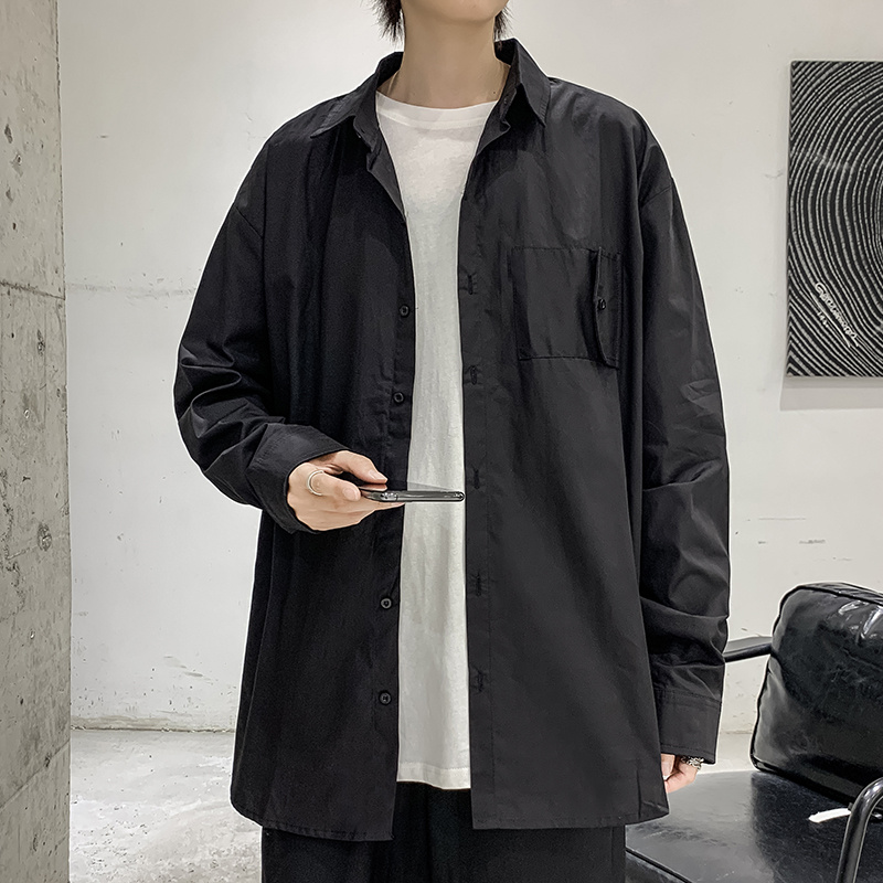 Áo sơ mi nam dài tay dáng rộng phong cách Hàn Quốc | BigBuy360 - bigbuy360.vn