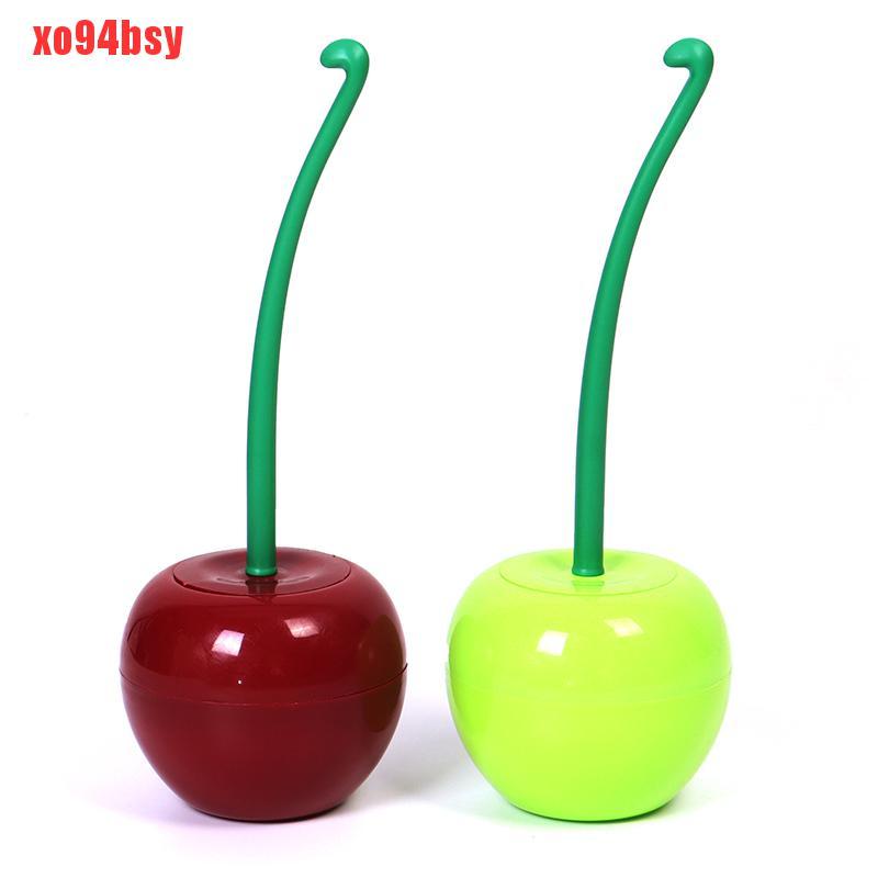 Bộ Cọ Vệ Sinh Bồn Cầu Và Hộp Đựng Hình Quả Cherry Xinh Xắn 94bsy