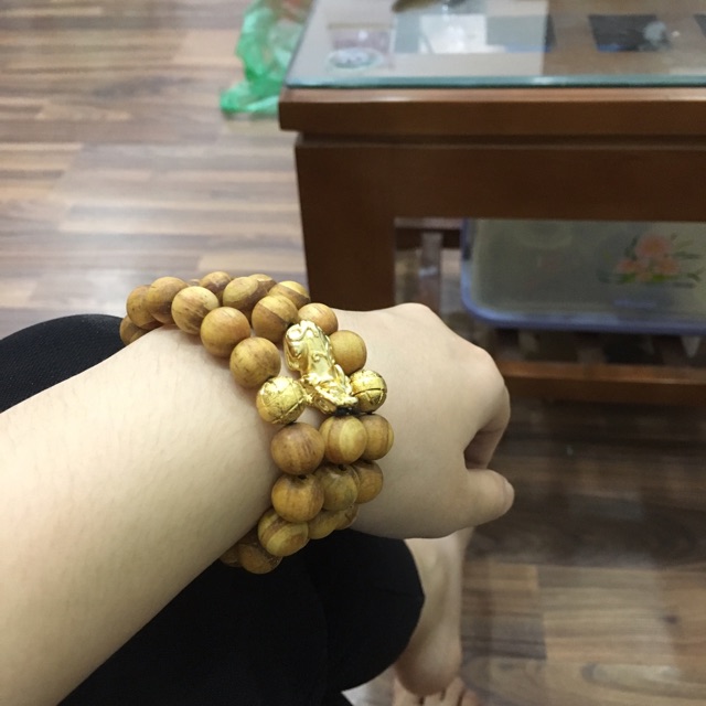 Sét 3 Vòng tay Huyết Long Thấu Quang Mộc - Tỳ Hưu 10Ly - cầu tài lộc - giảm tai ương - Bracelet of Hahanco