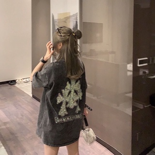 ÁO PHÔNG CHROME HEARTS ĐÍNH ĐÁ