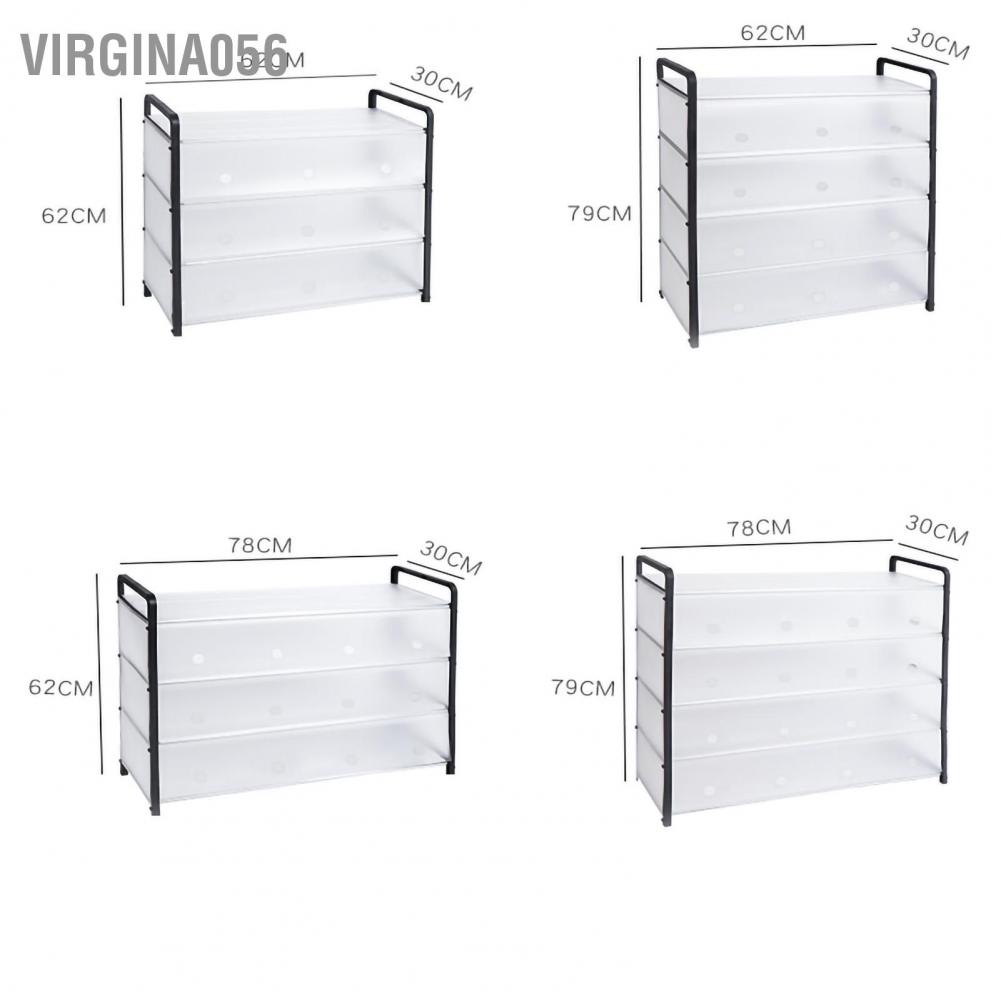 Có thể bán buôn Hộp đựng giày dép Giá để giày nhiều lớp Ống thép lắp ráp đơn giản có thể xếp chồng lên nhau Bảo quản kệ chống bụi cho ký túc xá gia đình Virgina056 Hàng giao ngay