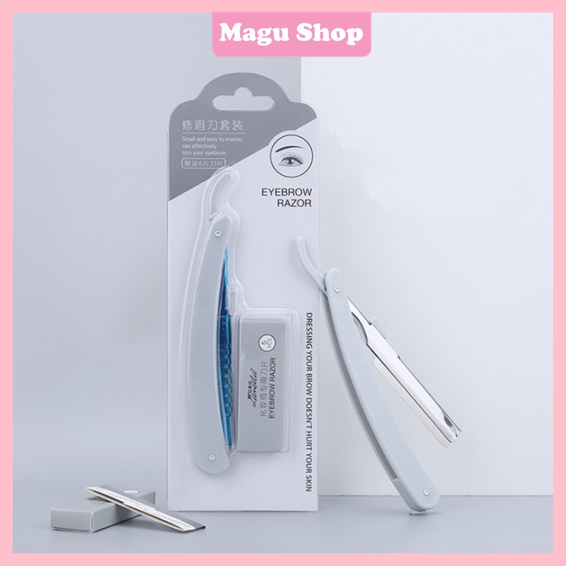 Bộ dao cạo lông mày Lameila kèm 5 lưỡi dao thay thế mã A0849