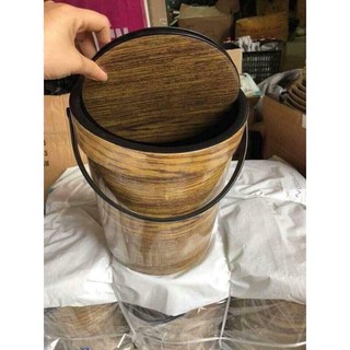 Xô đựng rác vân gỗ