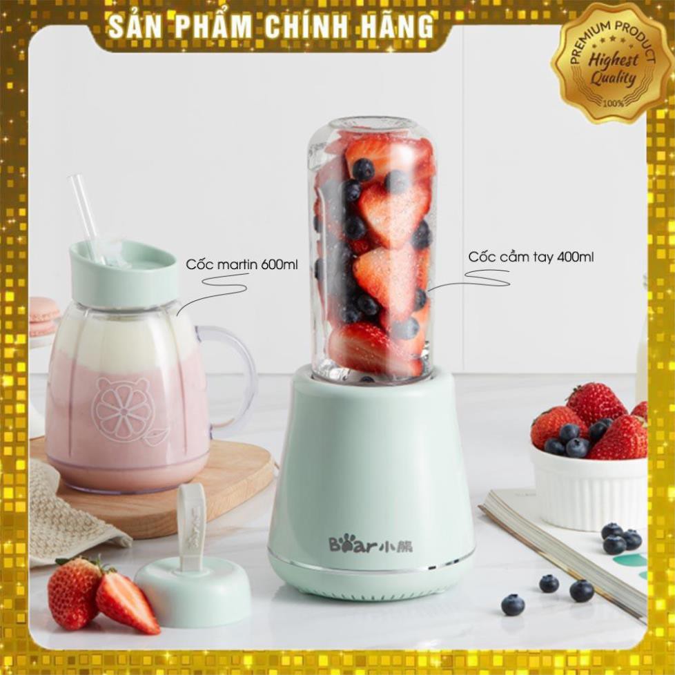 [BẢO HÀNH 1 NĂM] Máy Xay Cầm Tay Mini Xay Sinh Tố Hoa Quả - Hàng Chính Hãng, Có Sẵn - 1L Bear LLJ D0