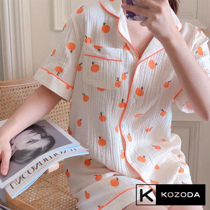 Đồ ngủ nữ pijama chất xô nhiều màu siêu xinh Mềm Mát Thấm Hút Phong Cách Hàn Quốc Kozoda M51