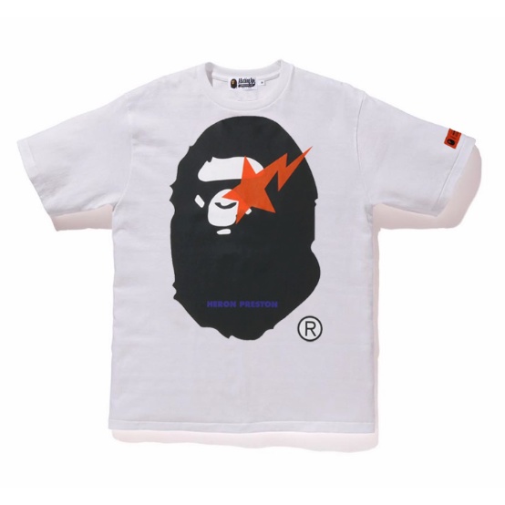 Áo thun ngắn tay cổ tròn BAPEe mới dành cho nam nữ