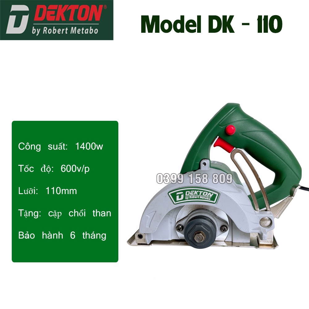 Máy cắt gạch Dekton DK-110 chuyên cắt gạch , cắt đá, cắt rãnh tường điện