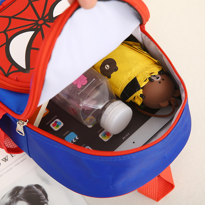 Phim Hoạt Hình Trẻ Em Đi Học Mẫu Giáo Dễ Thương Bé Trai Và Bé Gái Đội Trưởng Mỹ1-3Tuổi Bé Hình Người Nhện Spider Man Ba Lô