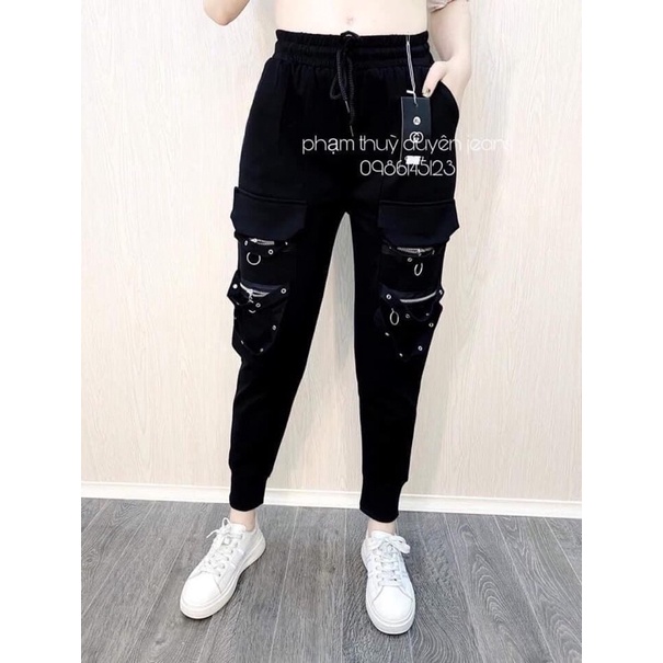 Quần jogger thun umi hiphop lưng chun phong cách
