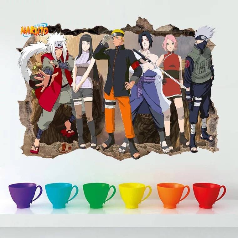 Poster Dán Tường Trang Trí In Hình Nhân Vật Trong Naruto