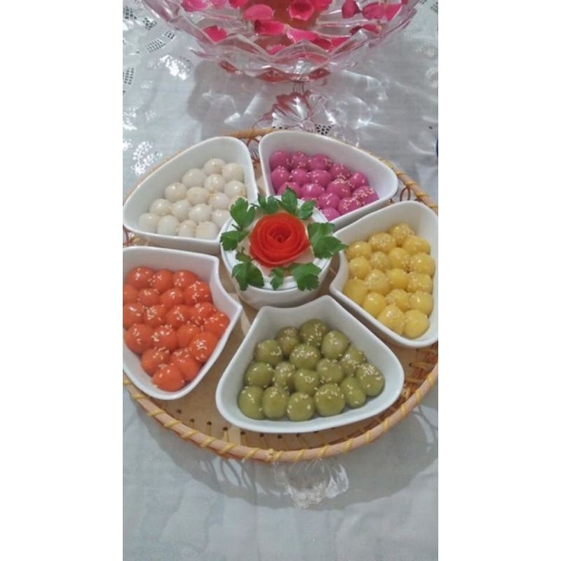 Khay sứ đựng đồ ăn đường kính 30cm.Hàng sứ Bát Tràng