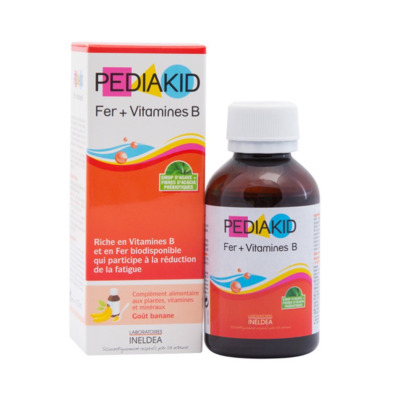 Pediakid Fer & Vitamines B bổ sung sắt và Vitamin B cho trẻ (Chai 125ml)