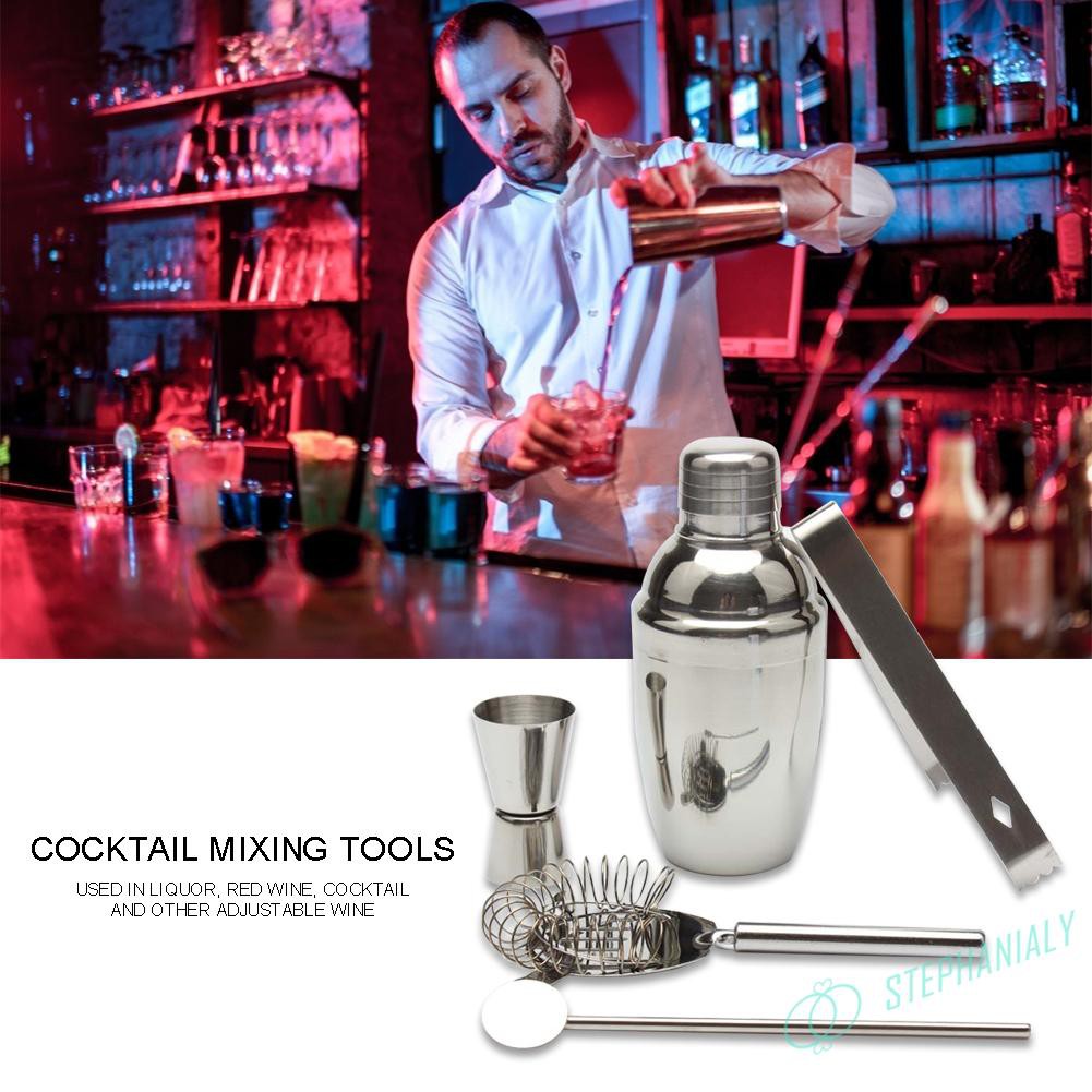 Bartender Bar Dụng cụ chuyên nghiệp Thép không gỉ Cocktail Shaker Rượu Martini Bộ trộn